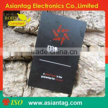 Black engraved pure metal cards