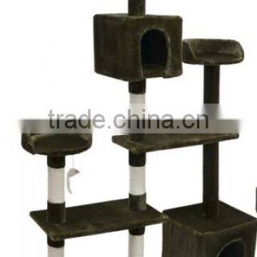 Multi-Level Indoor Cat Trees Scratcher & Cat Furniture Cat House Perch photo-5
