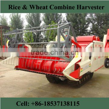 Factory 4LZ-2.0D Rice & Wheat Combine Harvester price of rice harvester Popular In Africa