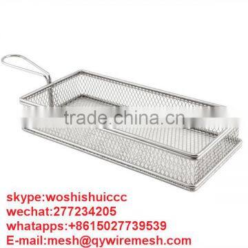 Cheap price kitchen stainless steel mini fryer food basket