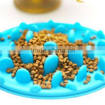 Interactive Anti Gulp Silicone Pet Bowl Slow Feed Dog Bowl photo-3