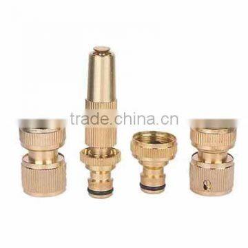 4pcs 1/2" brass hose nozzle set