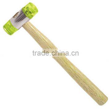 mallet hammer with wooden handle