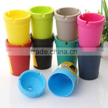 Car Ash Bucket Ash Tray for Car High Quality Plastic Ashtray Portable Ashtry Multi-color Car Ashtray photo-5