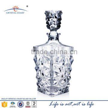 glacier design novelty unique glass whisky decanter