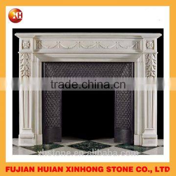 Chinese Carved Marble Stone Fireplace for Construct Decoration photo-4