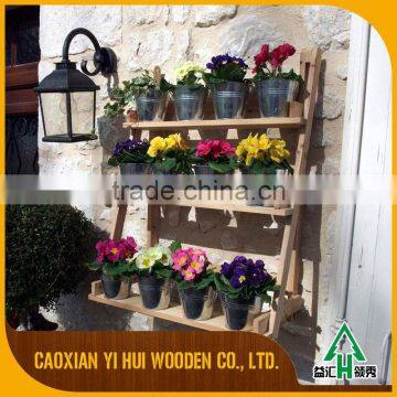 Chinese Christmas Outdoor Wooden Flower Pots Stands For Sale