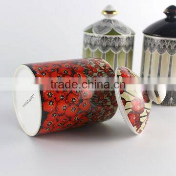 Set Of Three Votive Wedding Decoration Ceramic Tea Light Holder Candle photo-6