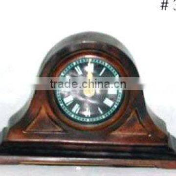 Antique brass table clock, decorative table clock, fancy table clock