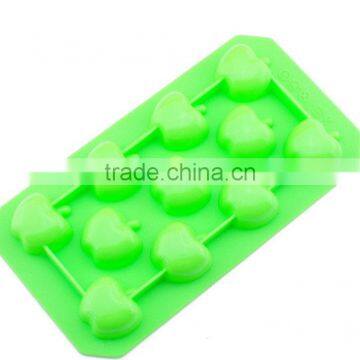 silicone food grade standard apple shape ice cube tray/silicone ice molds