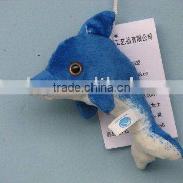 stuffed dolphin plush pendant/ plush sea animal toy