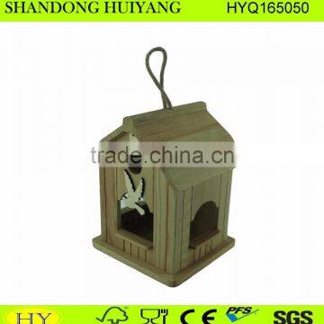 Customized Decorative Pine Wood Bird Feeder