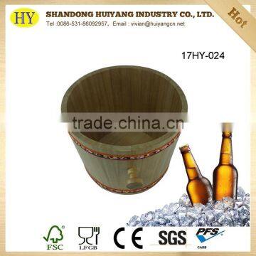 Wholesale Paulownia Wood Ice Bucket for Beer or Wine photo-2
