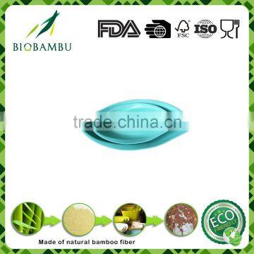 Biological Eco Inexpensive Bamboo Snack Set Fiber Snacks Candy Plate photo-2