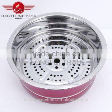 Colorful Red Stainless Steel Steam Steel Lids Stockpot photo-4