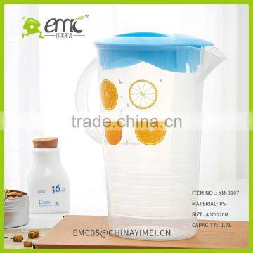 PP Cold Kettle With Lid Transparent Water Bottle Juice and Tea Bottle photo-5