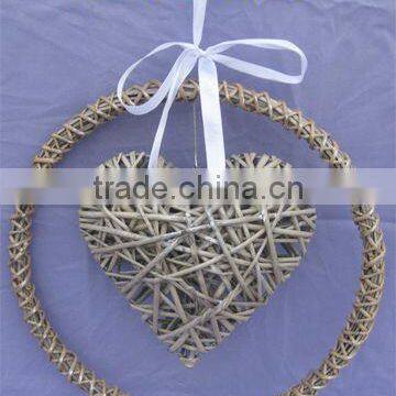 New Design Decorative Wicker Heart Decoration