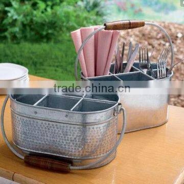 Vintage Galvanized Metal Tray photo-3