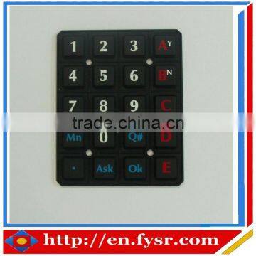 High Quality Membrane Silicone Rubber Press Keypad With Carbon Pills photo-3