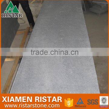 China Padang dark seame black G654 granite flamed and brushed small slabs
