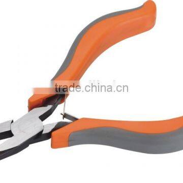 European type double color PVC dipped handle mini bent nose pliers