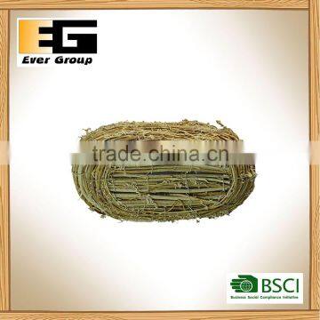 Mini Nature Rattan Basket Garden Planter by Hand-made photo-5