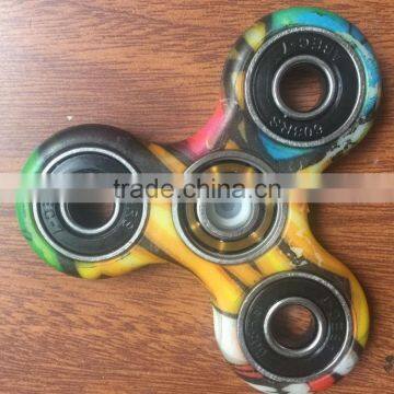 2017 hot sale camo colorful hand fidget spinner