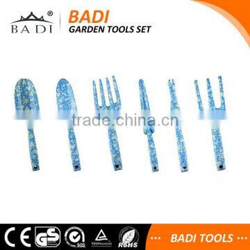 floral printing 6 pieces sets gardening tools sets for weeding