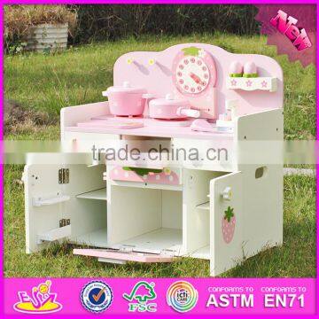 2016 New Design Preschool Home Play Wooden Strawberry Kitchen Set for Toddlers W10C148 photo-5