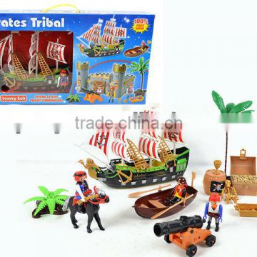 Plastic Pirate Toys For Kids/Pirate Set With Music And Light