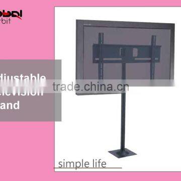 Height adjustable swivel TV floor stand, telescoping plasma TV bracket