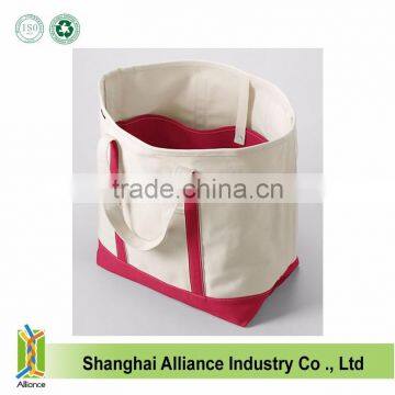 2015 Wholesale Custom Color Simple Design Student Canvas Tote Bag Catch Bag photo-2