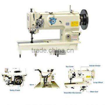 Single-needle, Unison-feed, Lockstitch Machine with Vertical-axis Large Hook