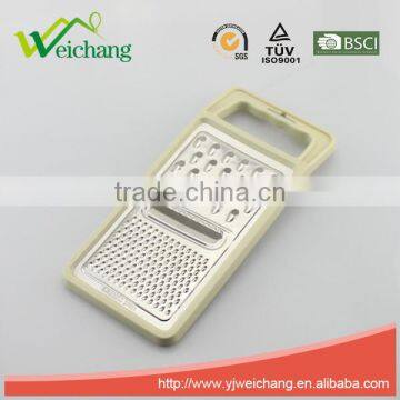 WCGT057 2015 hot sale plastic vegetable kitchen graters stainless steel grater