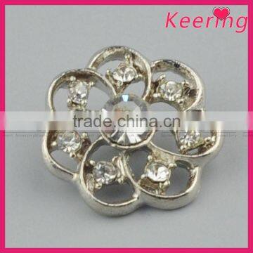Keering New Arrival Decorative Fashionable Shiny Metal Rhinestone Button for Garments WBK-1493 photo-3