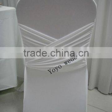 Spandex Cross Back Chair Cover 66 Kinds Color photo-2