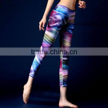 wholesale Fashion sport wearing fitness sports leggings tight colorful yoga pants