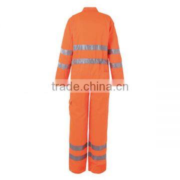 Working Suits Of Orange Colors For Workwear Reflective Safety Coverall