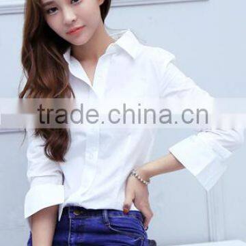 SZXX Tops Wholesale Womens Lady Elegant White Blouse Shirts