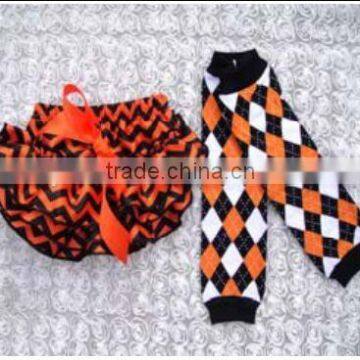 2016 Chian Product and Wholesale Halloween Set With Romper and Tops and Legging Warmer for Baby photo-6