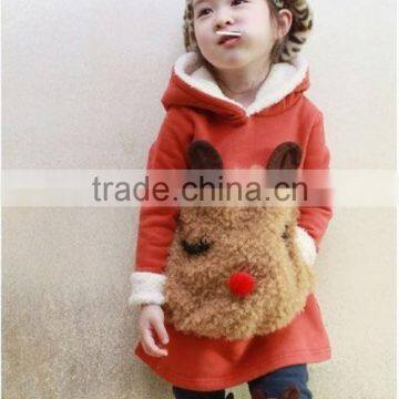 2015children Clothing Autumn Winter Bear Sweater Fleece Baby Set Hoodie Swearer Sets