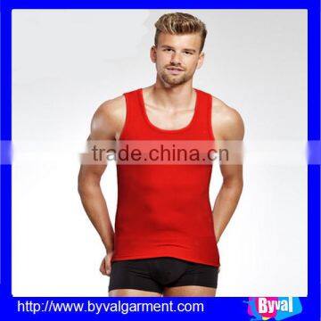 OEM Men High Quality Waistcoat Summer Dry Fit Sleeveless Plain Dyed Shirts photo-5