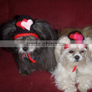 Funny Winter Handmade Knitting Christmas Dog Hat photo-4