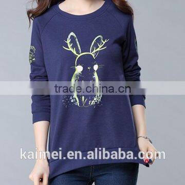 Eco-friendly Quick Dry Hot Design Factory Produced Best-selling High Quality Cvc Printed Sweatshirt CVC(80/20) photo-2