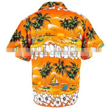 Mens Hawaiian Aloha Shirt Wholesale, Sublimation Printing Casual Shirt photo-4