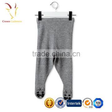 Intarsia Kids Cashmere Knitted Pants photo-2