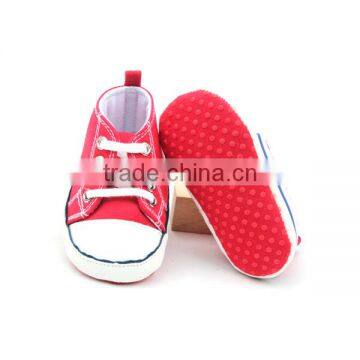 Baby Boys Girls Soft Soled Lacing Crib Shoe Genuine Leather photo-4