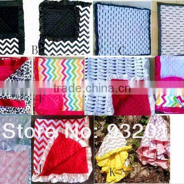Baby Chevron Minky Blanket Baby Minky Blanket Soft Baby Blanket Minky Dot Plain Minky Dot Fabric Baby Blankets Baby Mink Blanket photo-4