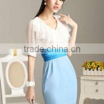 Latest Casual Woman Summer Chiffon Dress