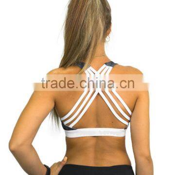 Custom Print Good Quality Lightweight Stylish Yoga Ladies Sports Bra photo-3